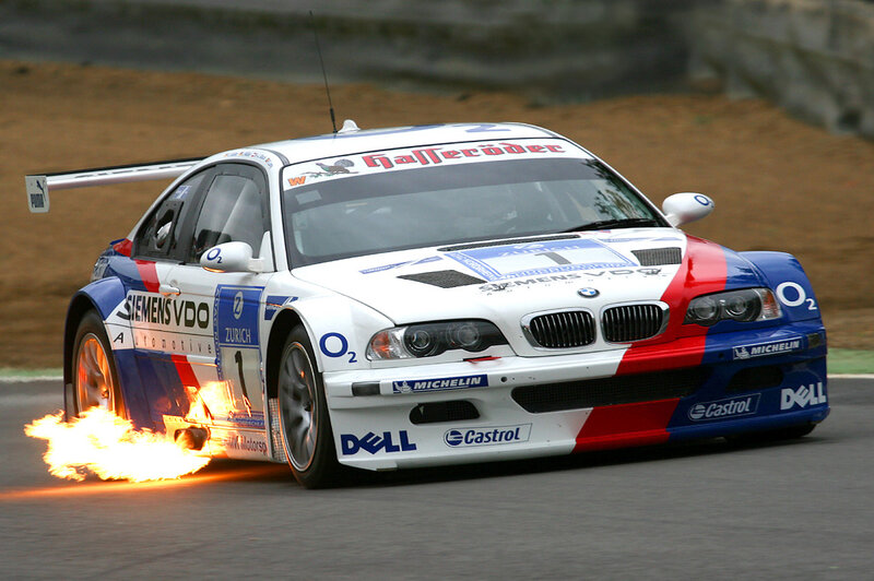 Racing Car on Fire