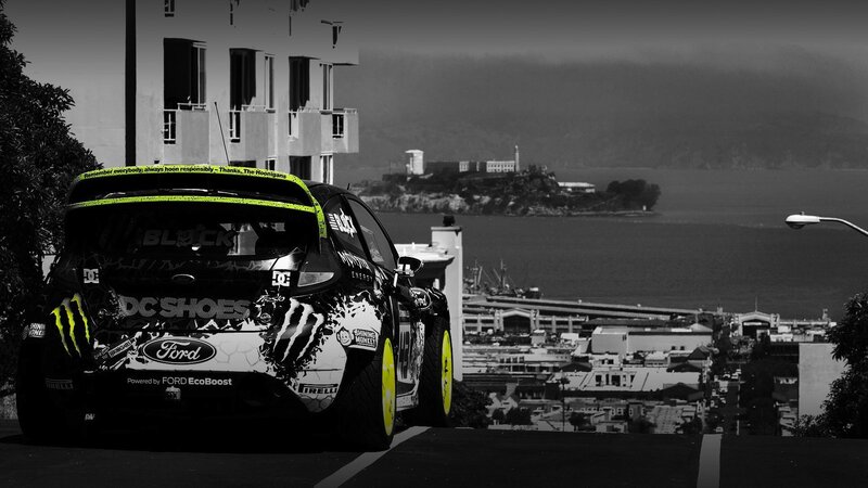 Racing Car on Hill