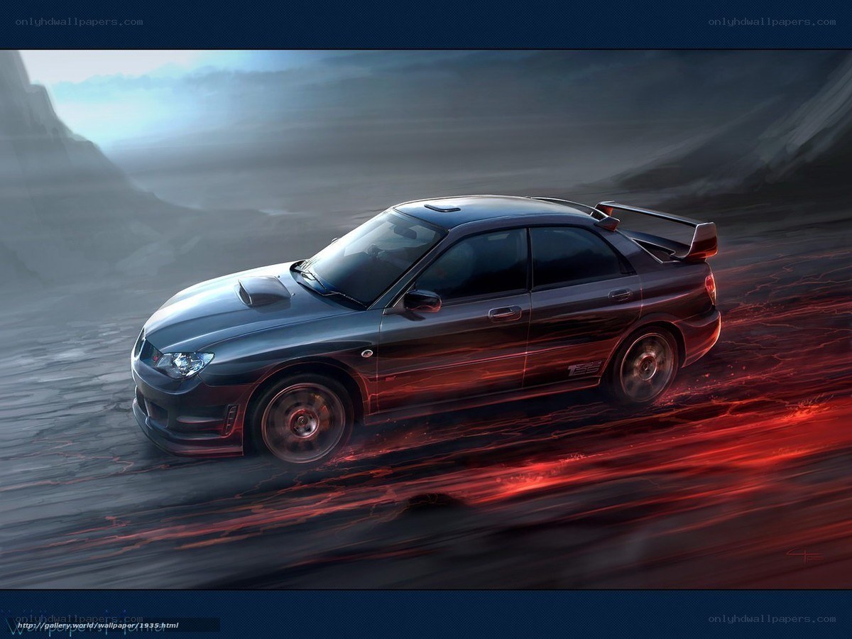 racing car on lava road