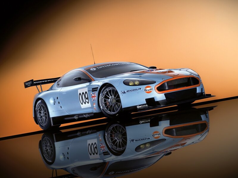 Racing Car on Reflective Surface