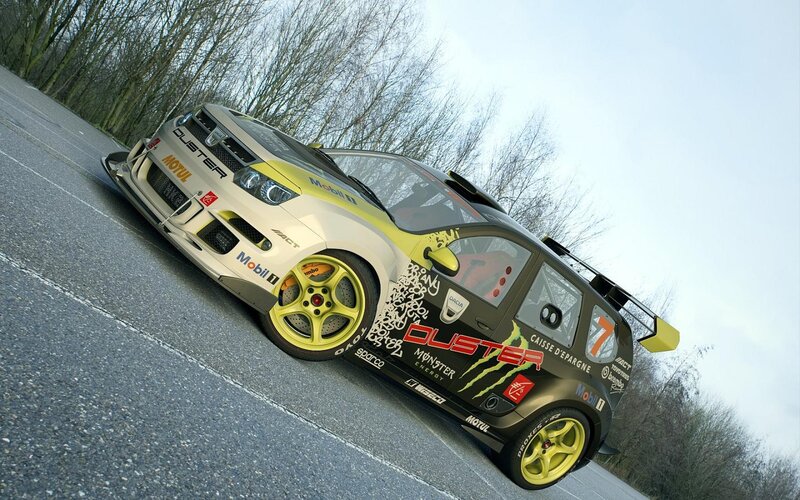 Racing Car on Road