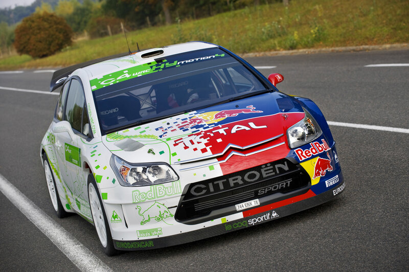 Racing Car on Road — White