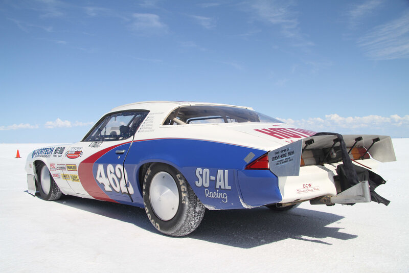 Racing Car on Salt Flat