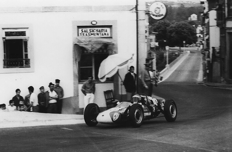 Racing Car on Street — Black