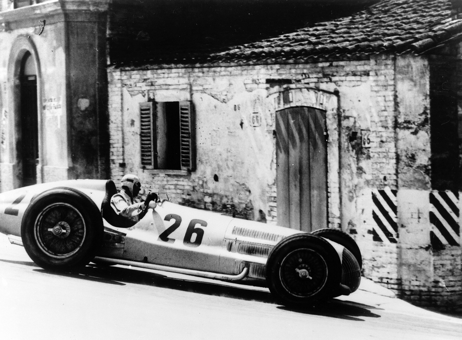 racing car on street