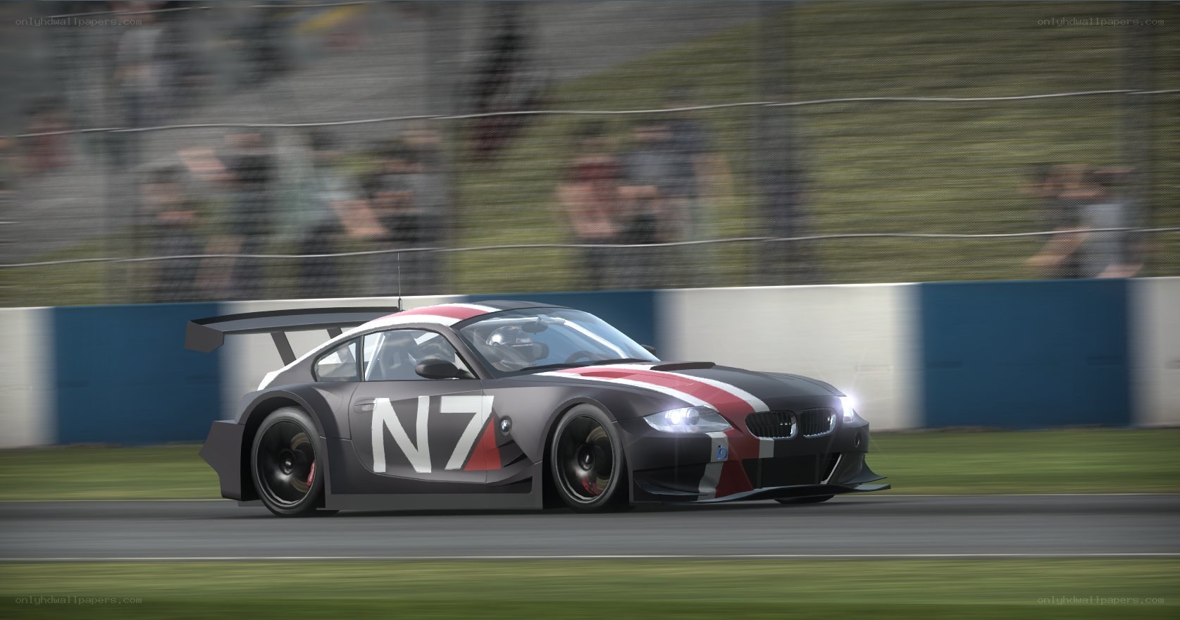 racing car on track