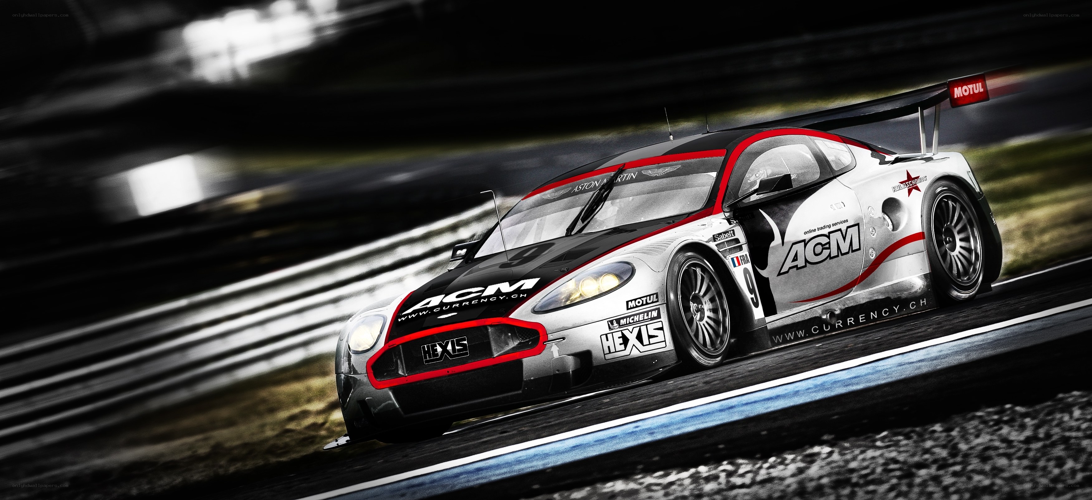 racing car on track