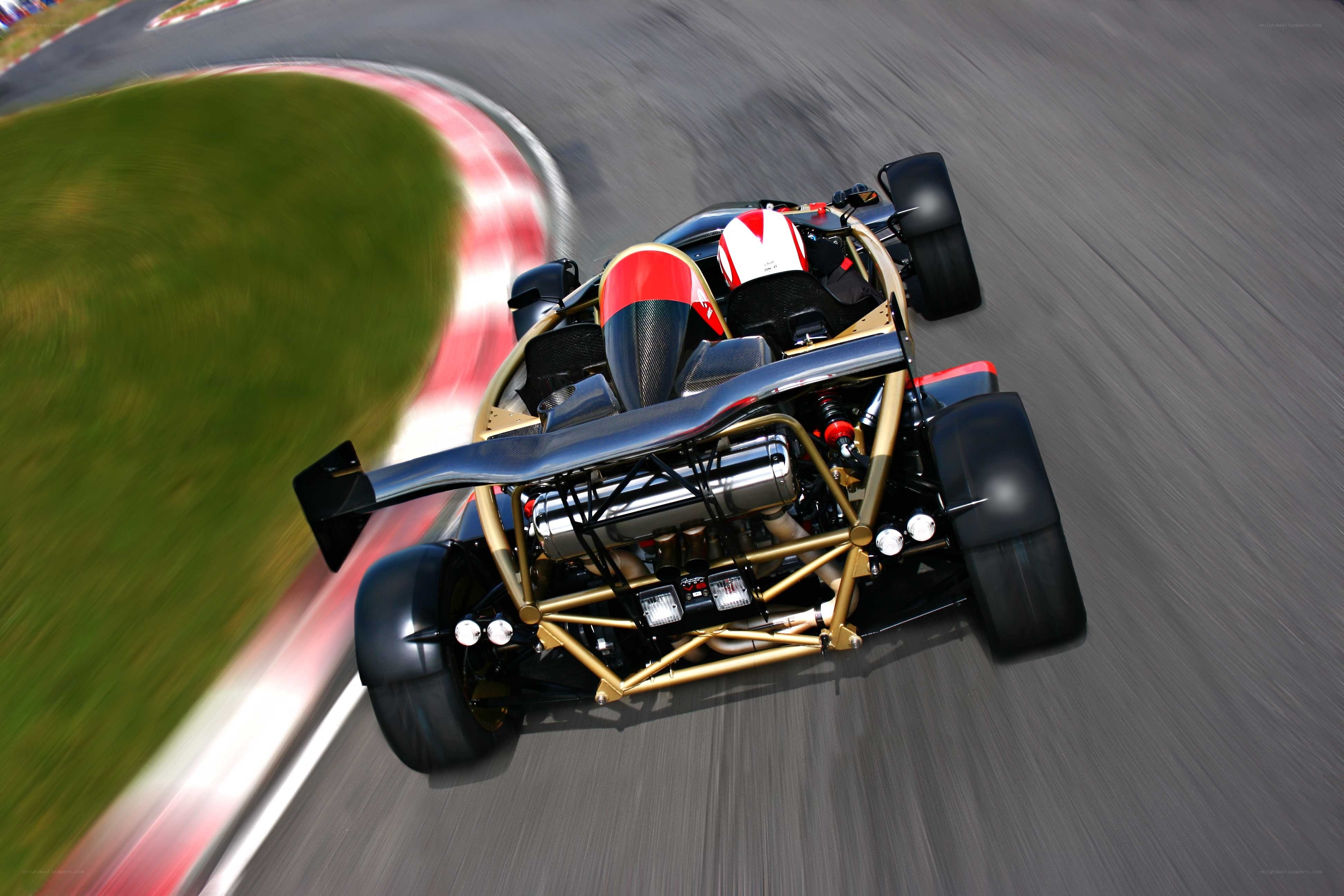 racing car on track