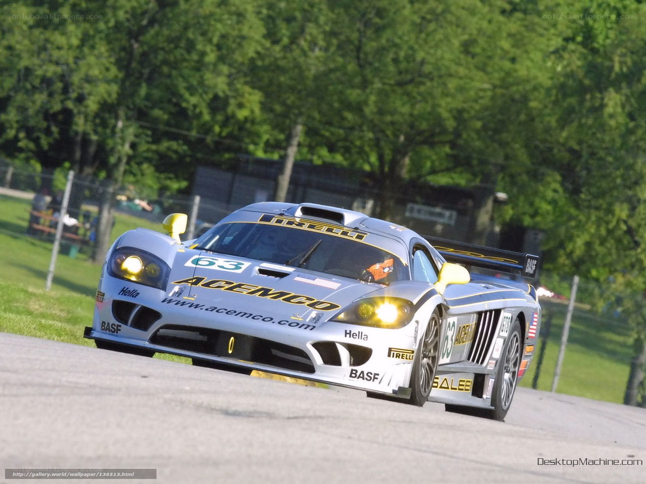racing car on track