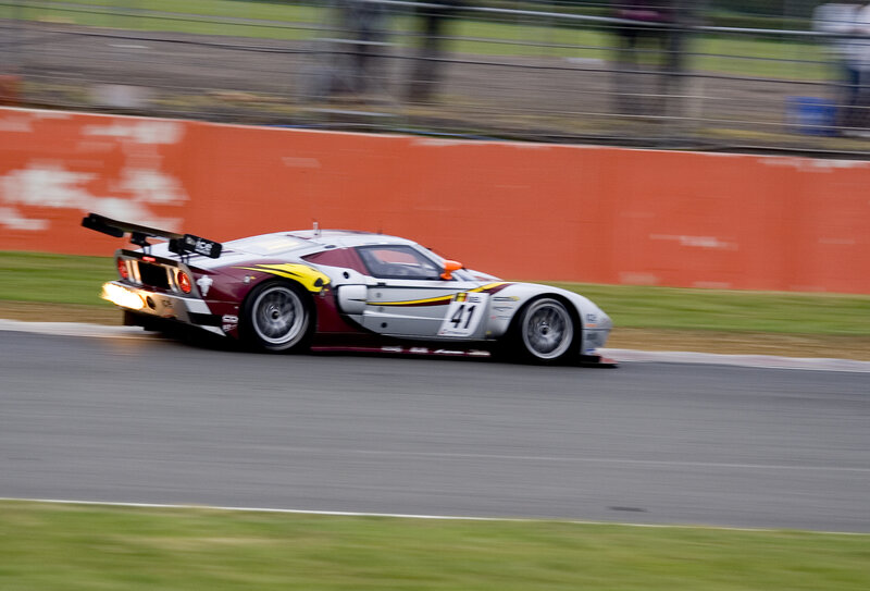 racing car on track
