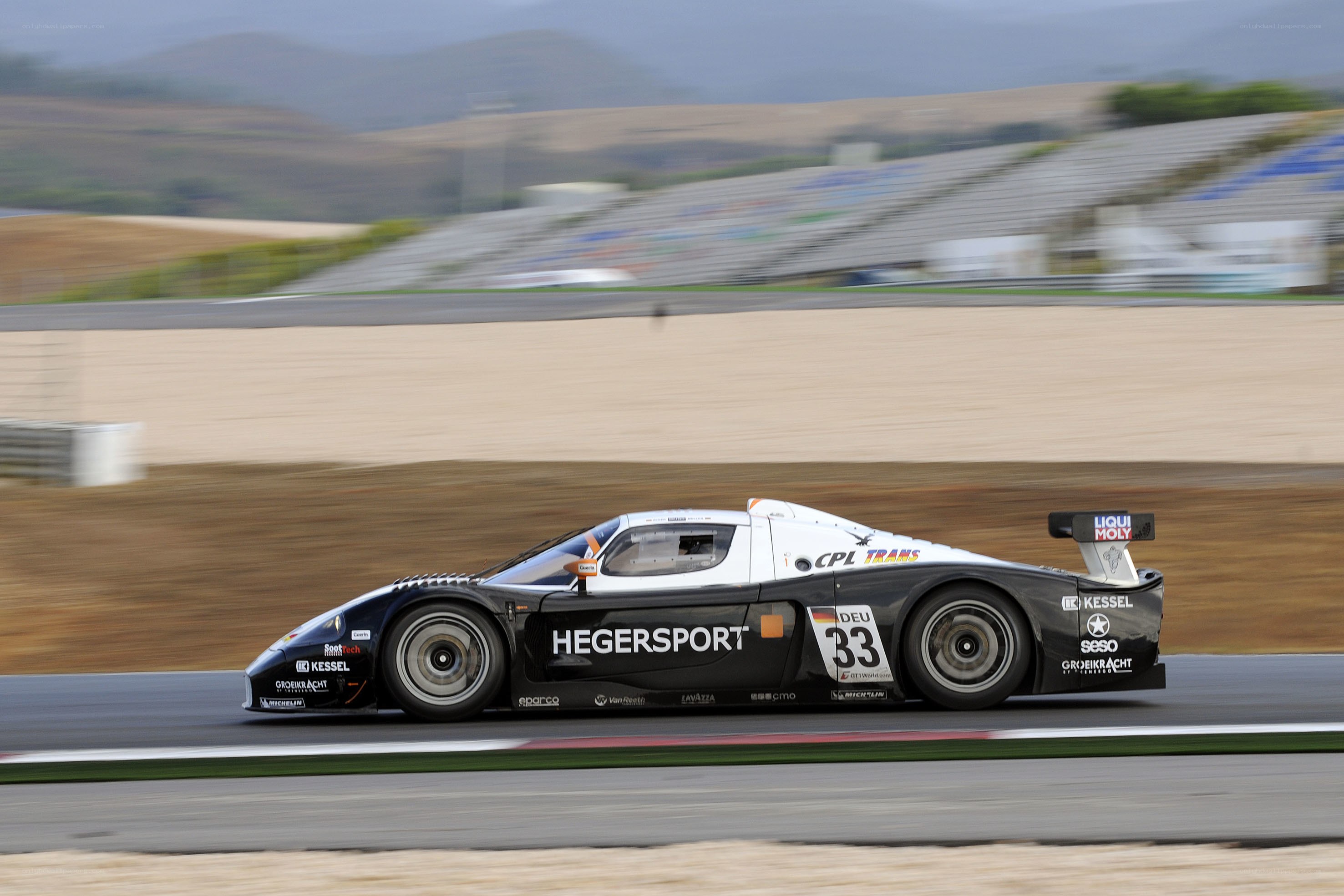 racing car on track