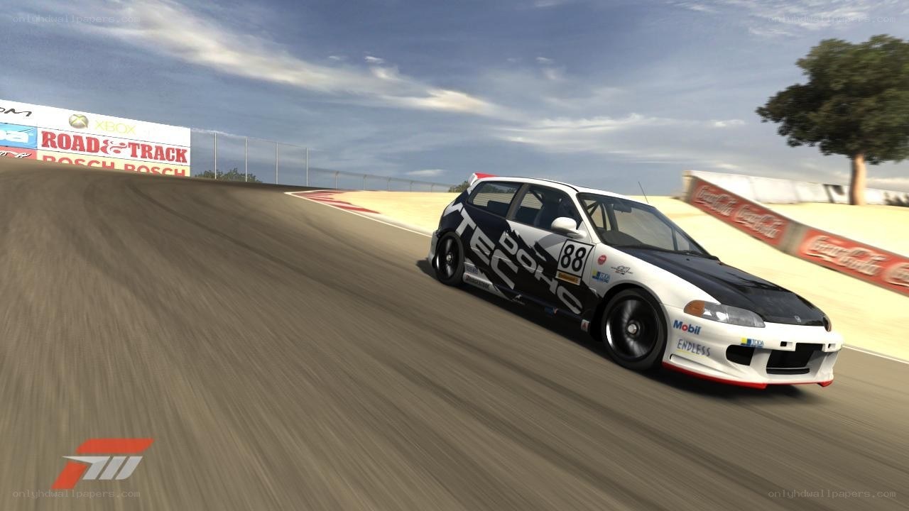 racing car on track