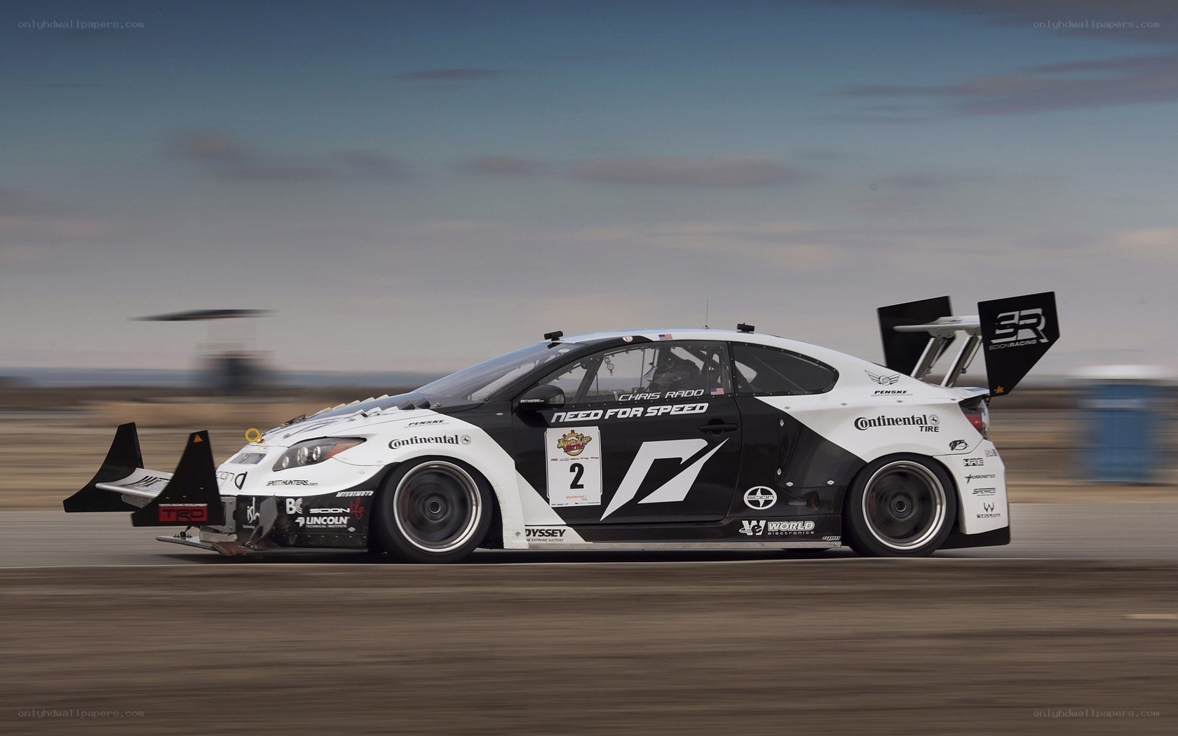 racing car on track