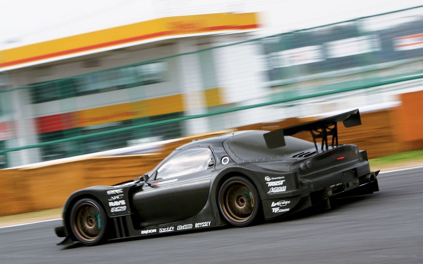 racing car on track