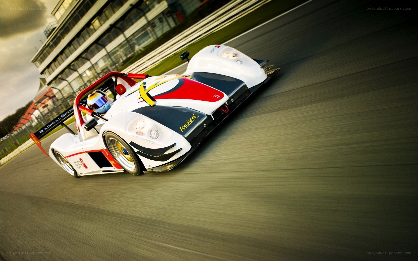 racing car on track
