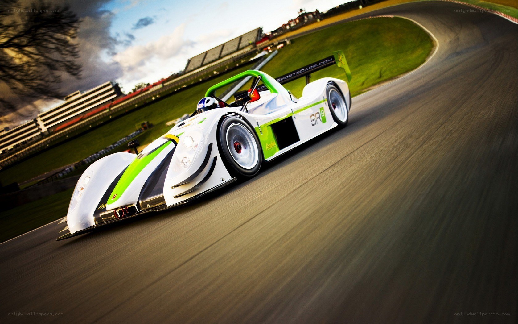 racing car on track