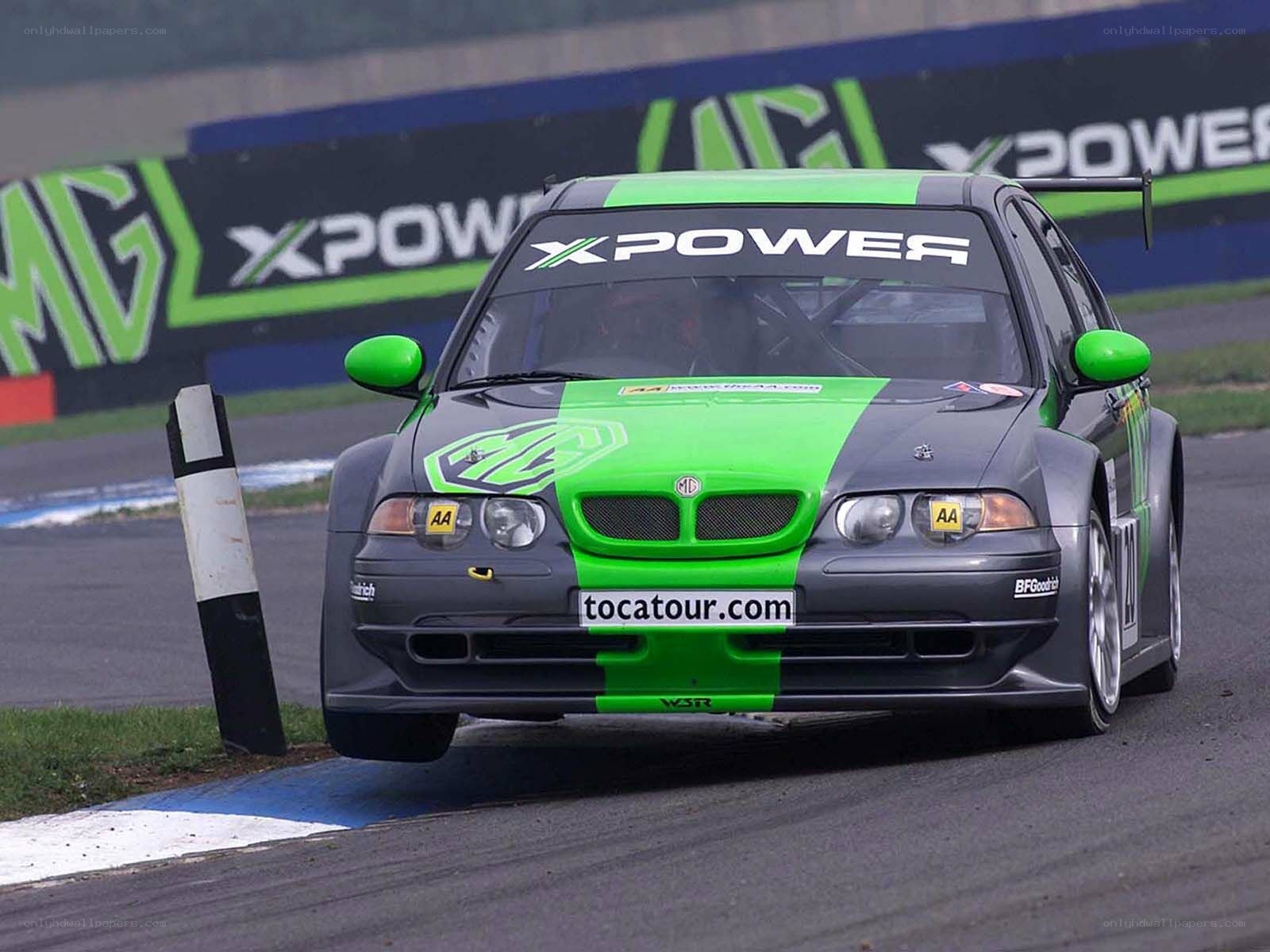 racing car on track