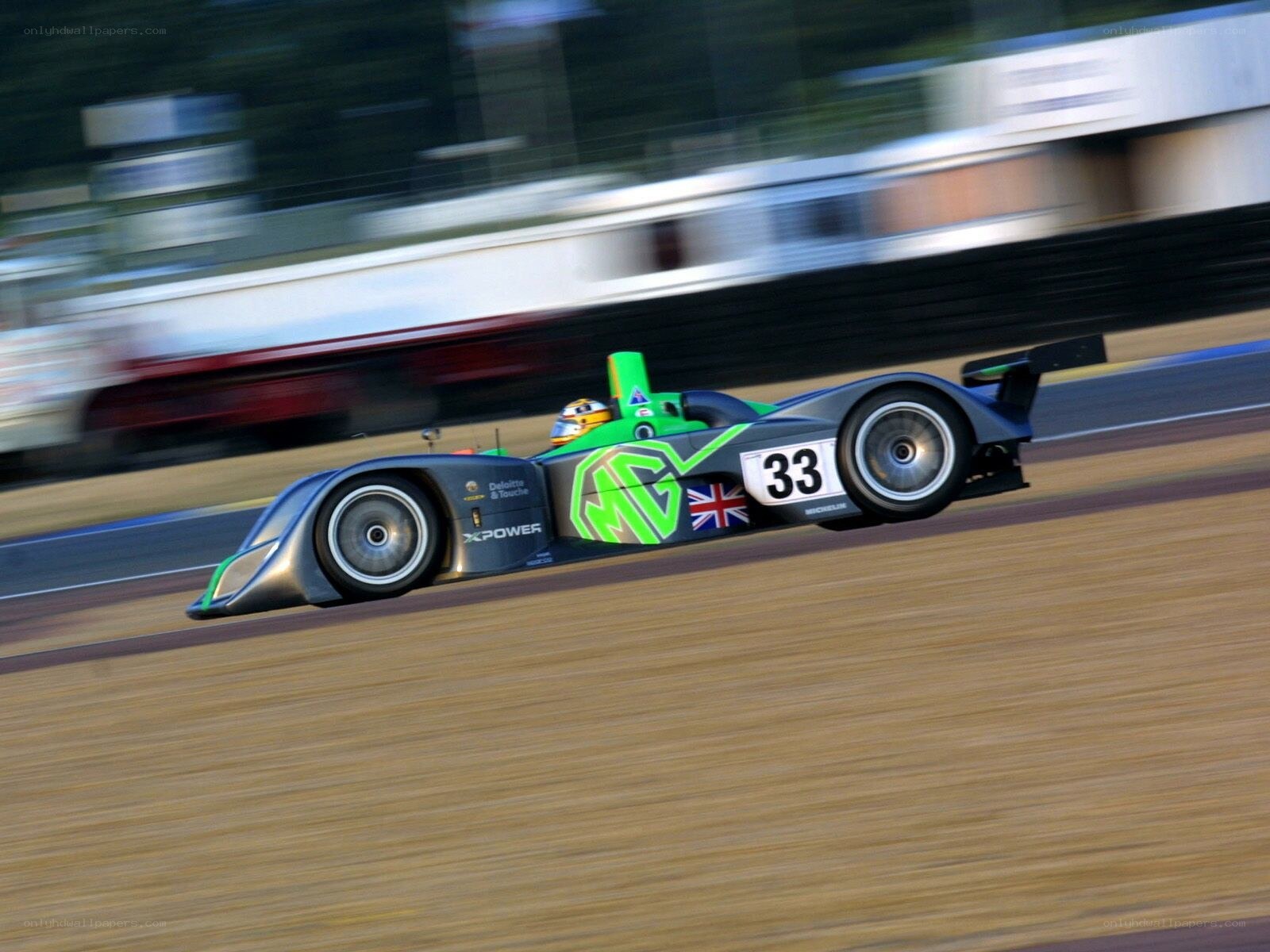 racing car on track