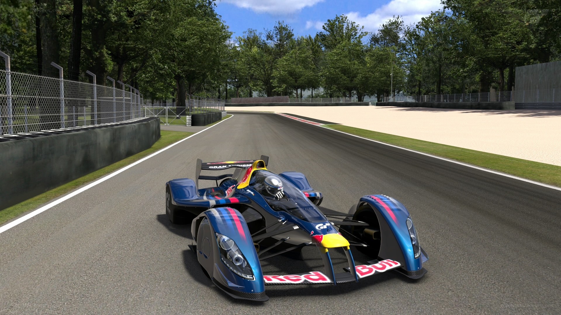 racing car on track