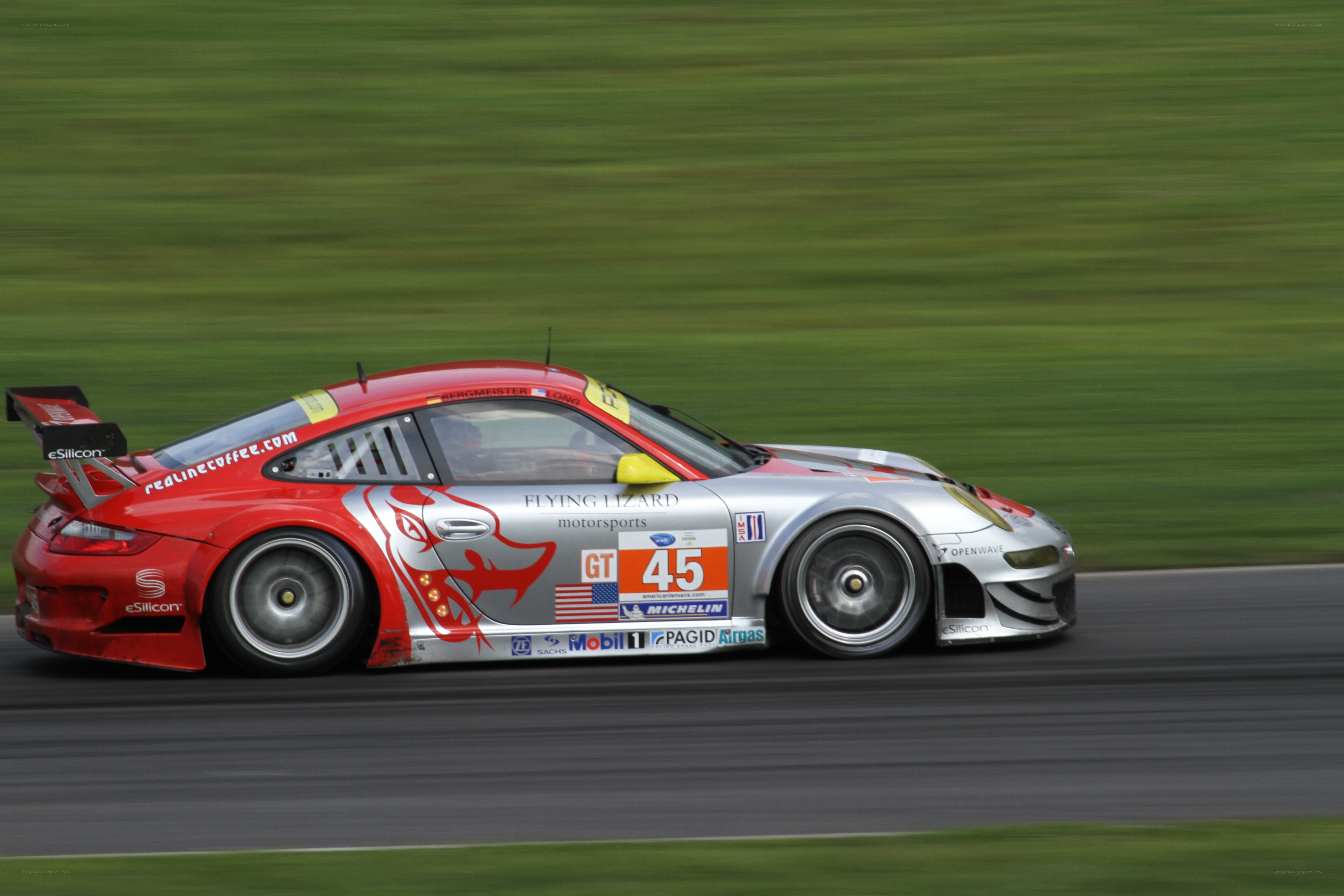 racing car on track