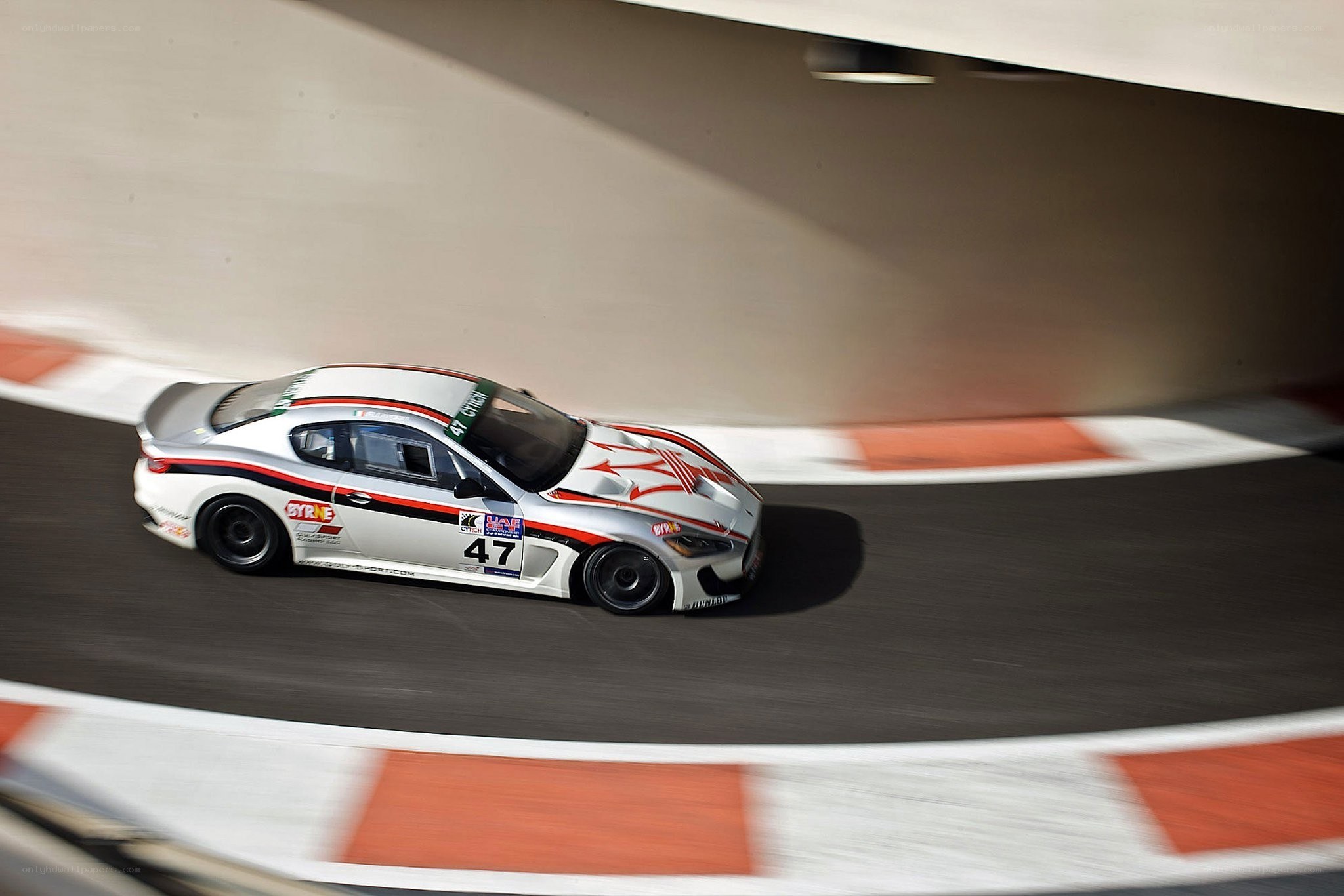 racing car on track