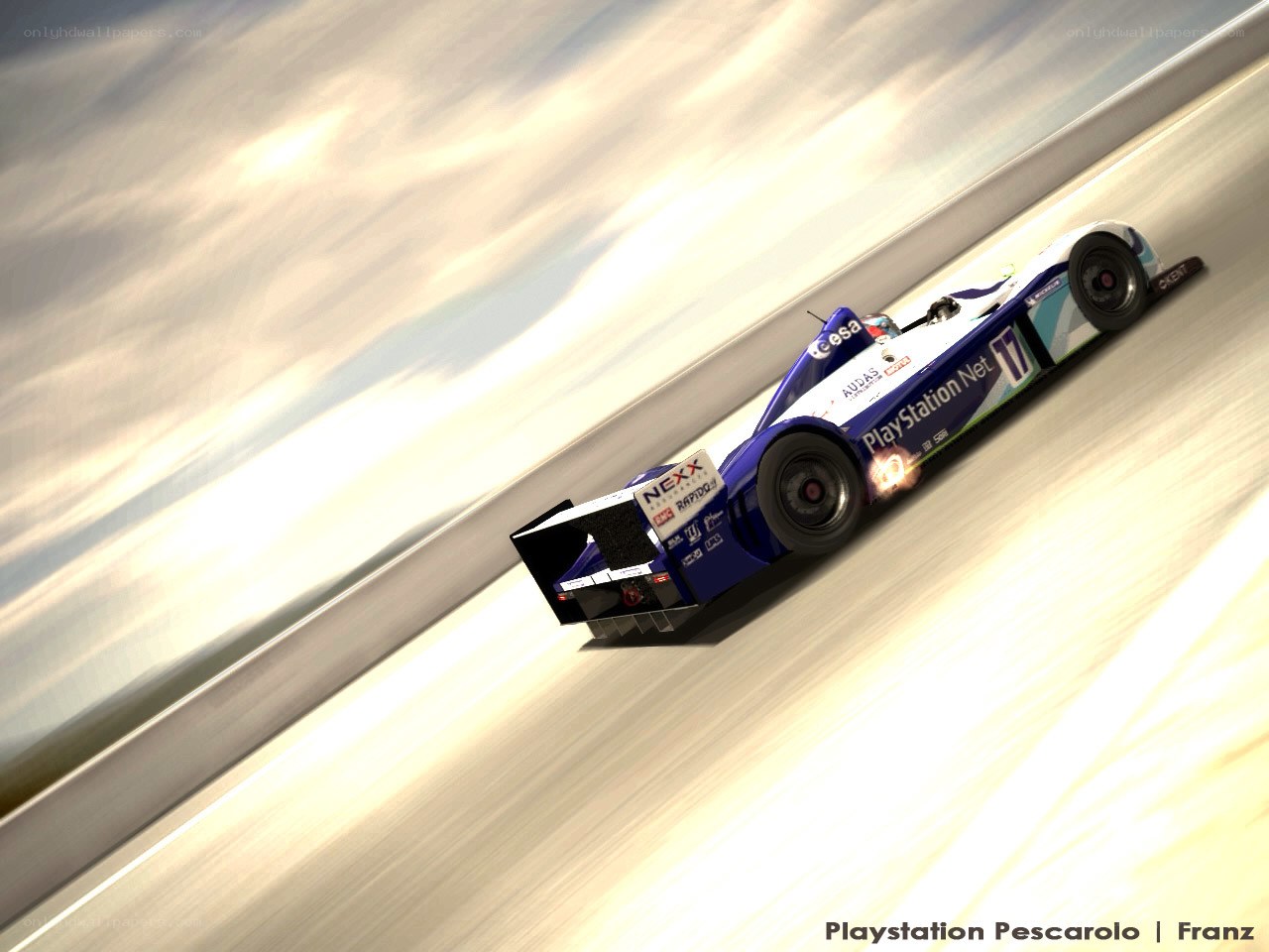 racing car on track