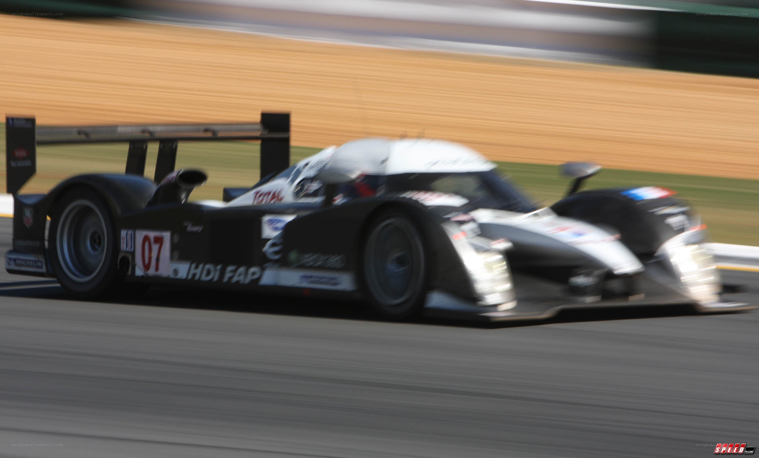 racing car on track
