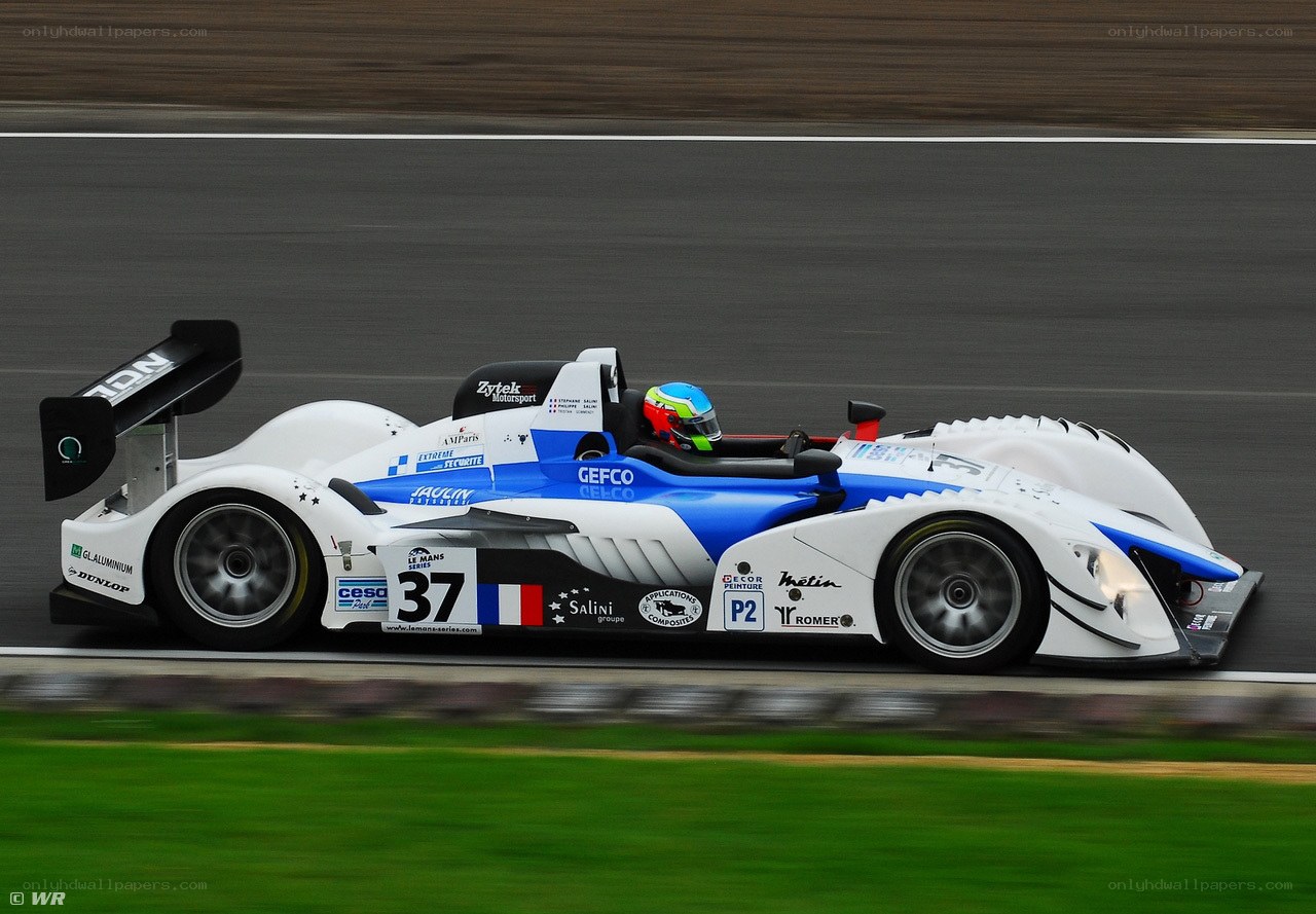 racing car on track