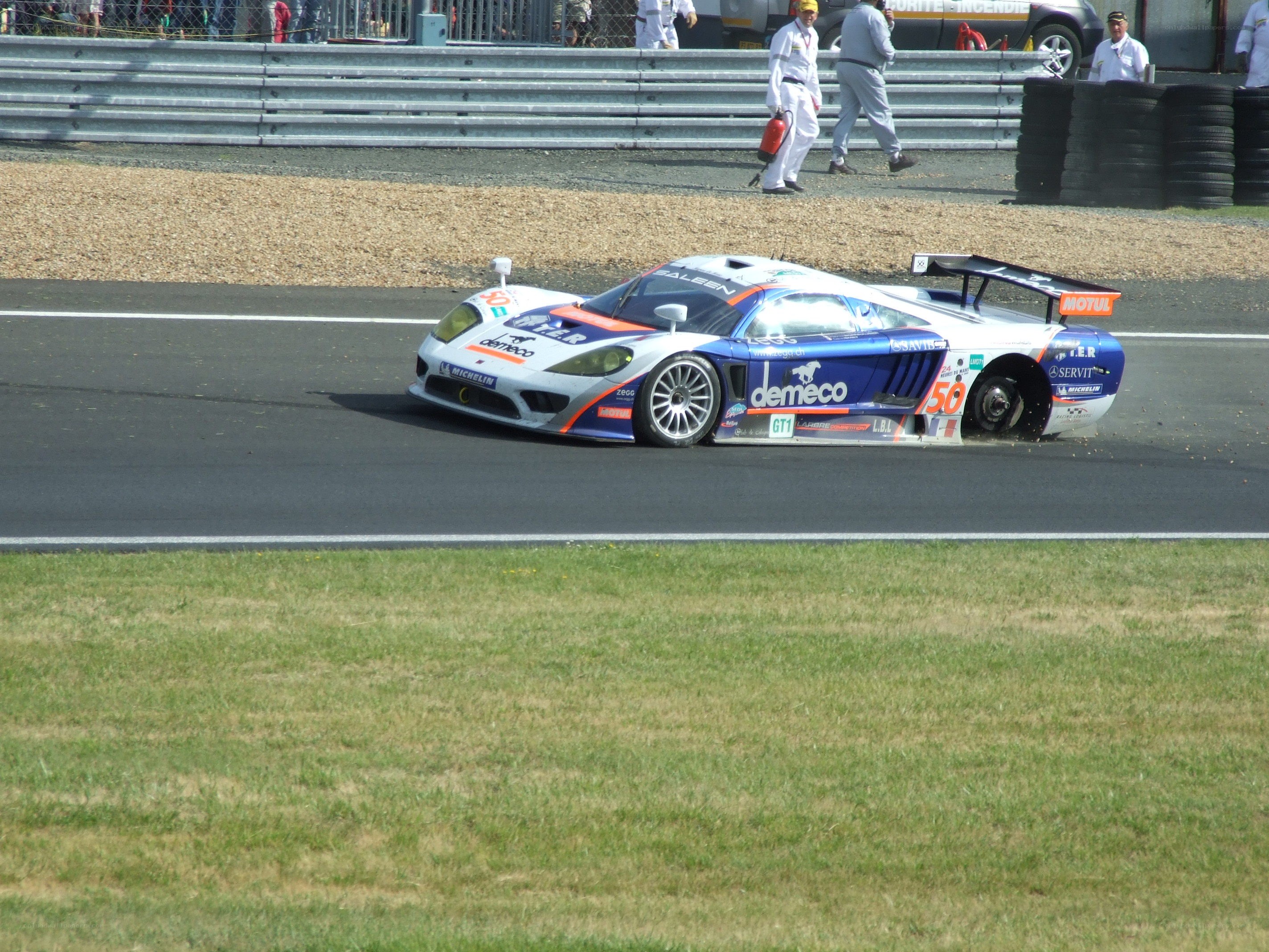 racing car on track