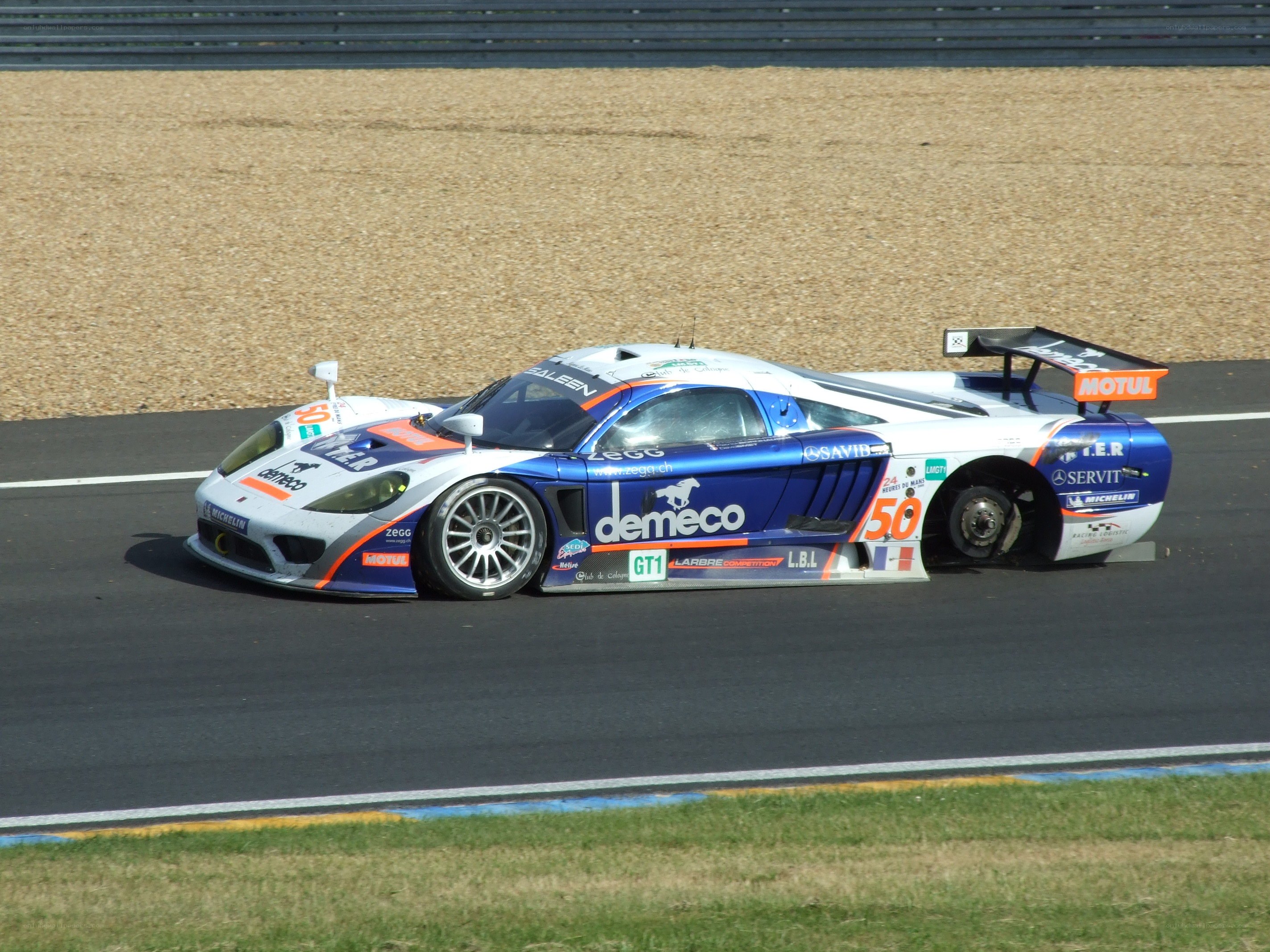 racing car on track