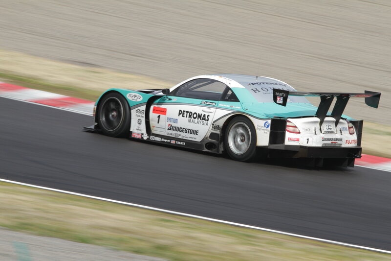 racing car on track