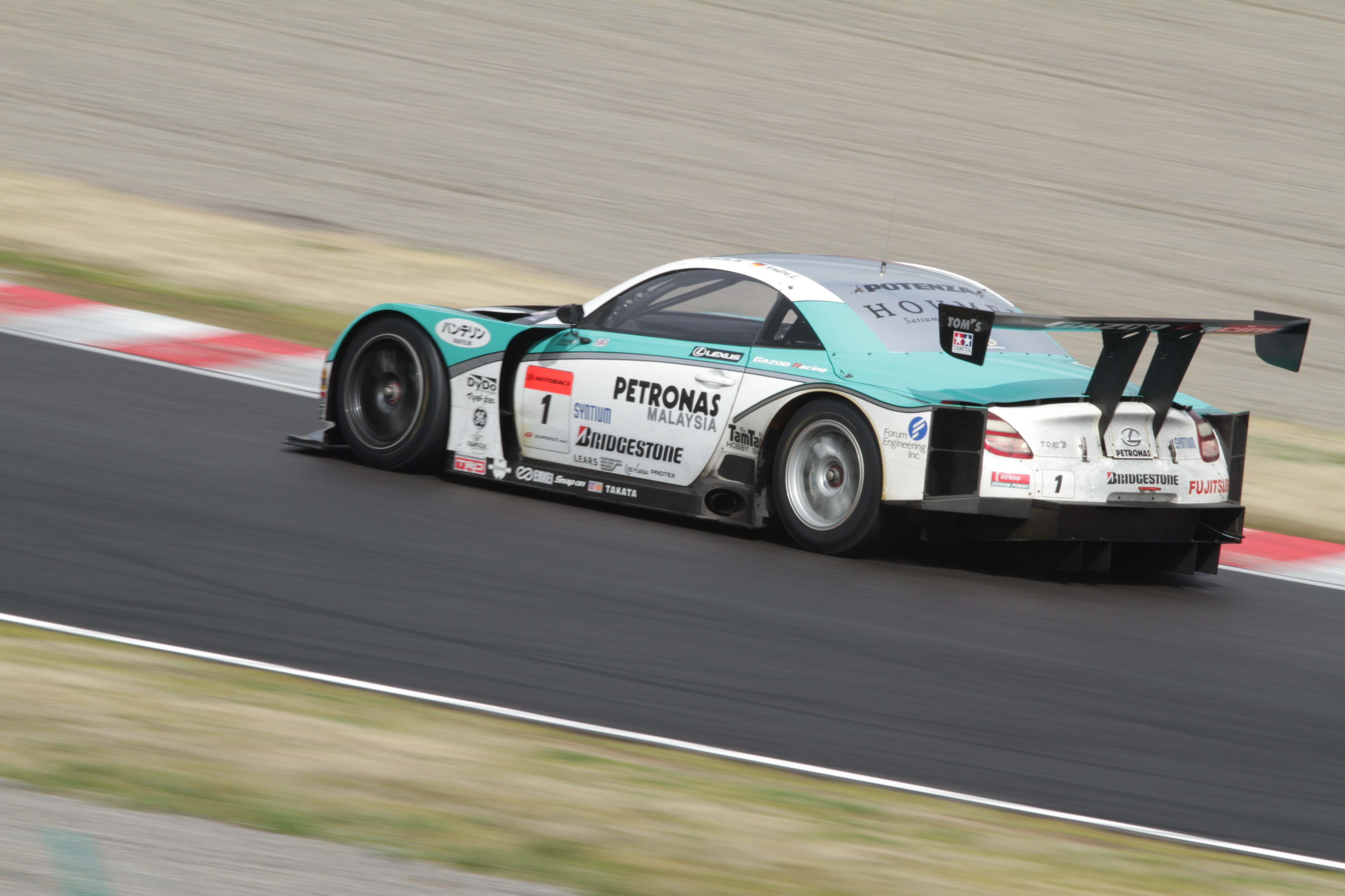 racing car on track