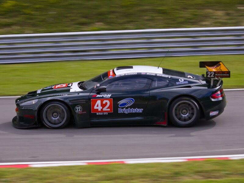 racing car on track