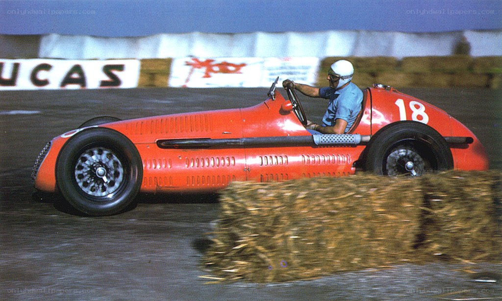 Racing car on track