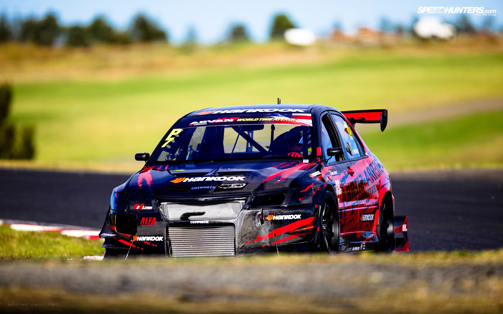 racing car on track