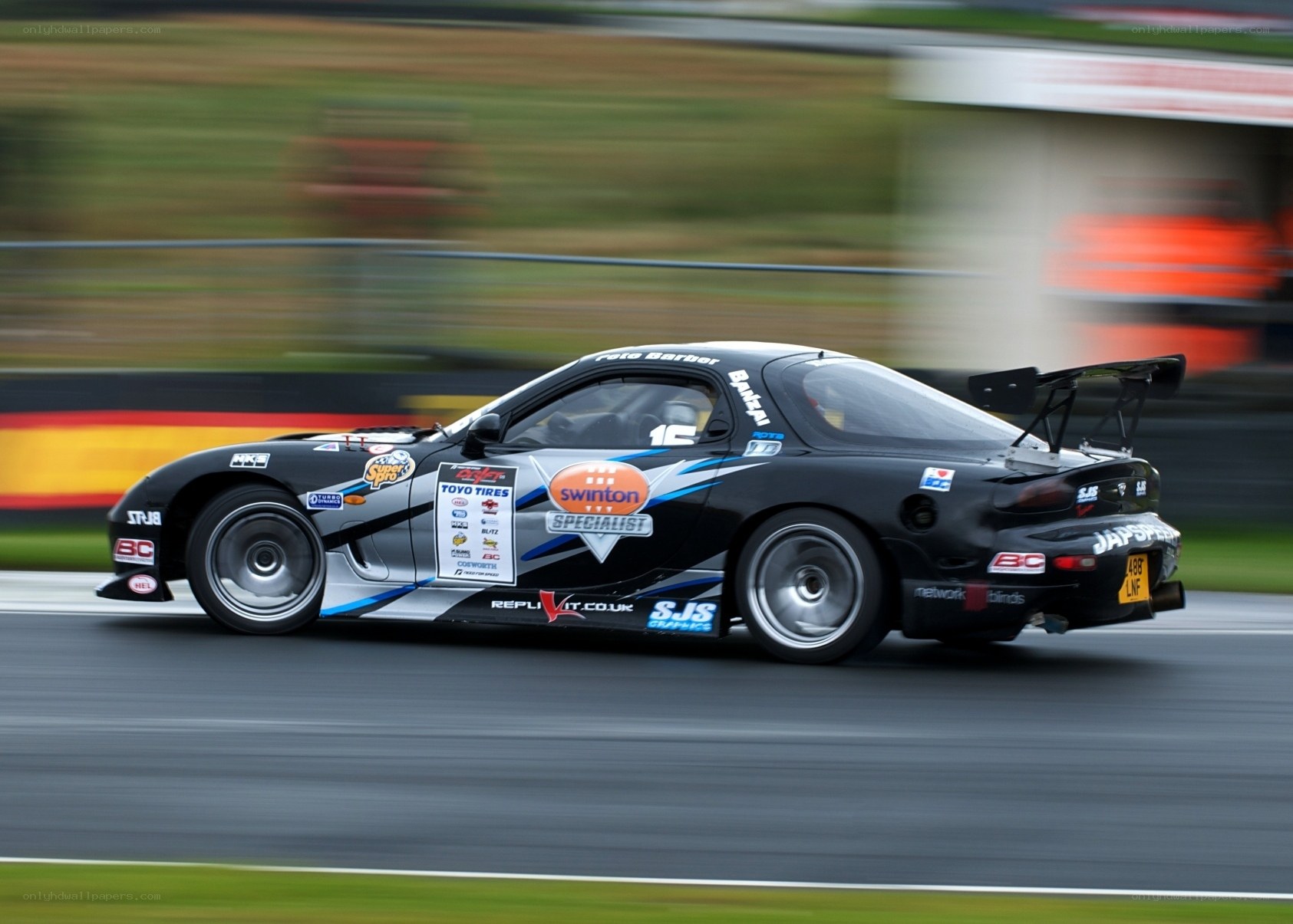 racing car on track