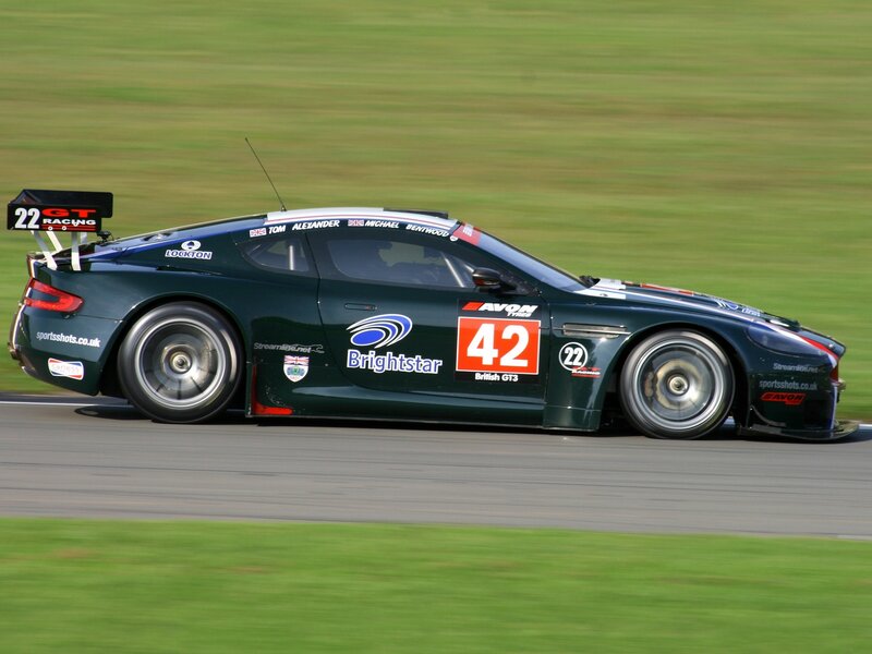 racing car on track