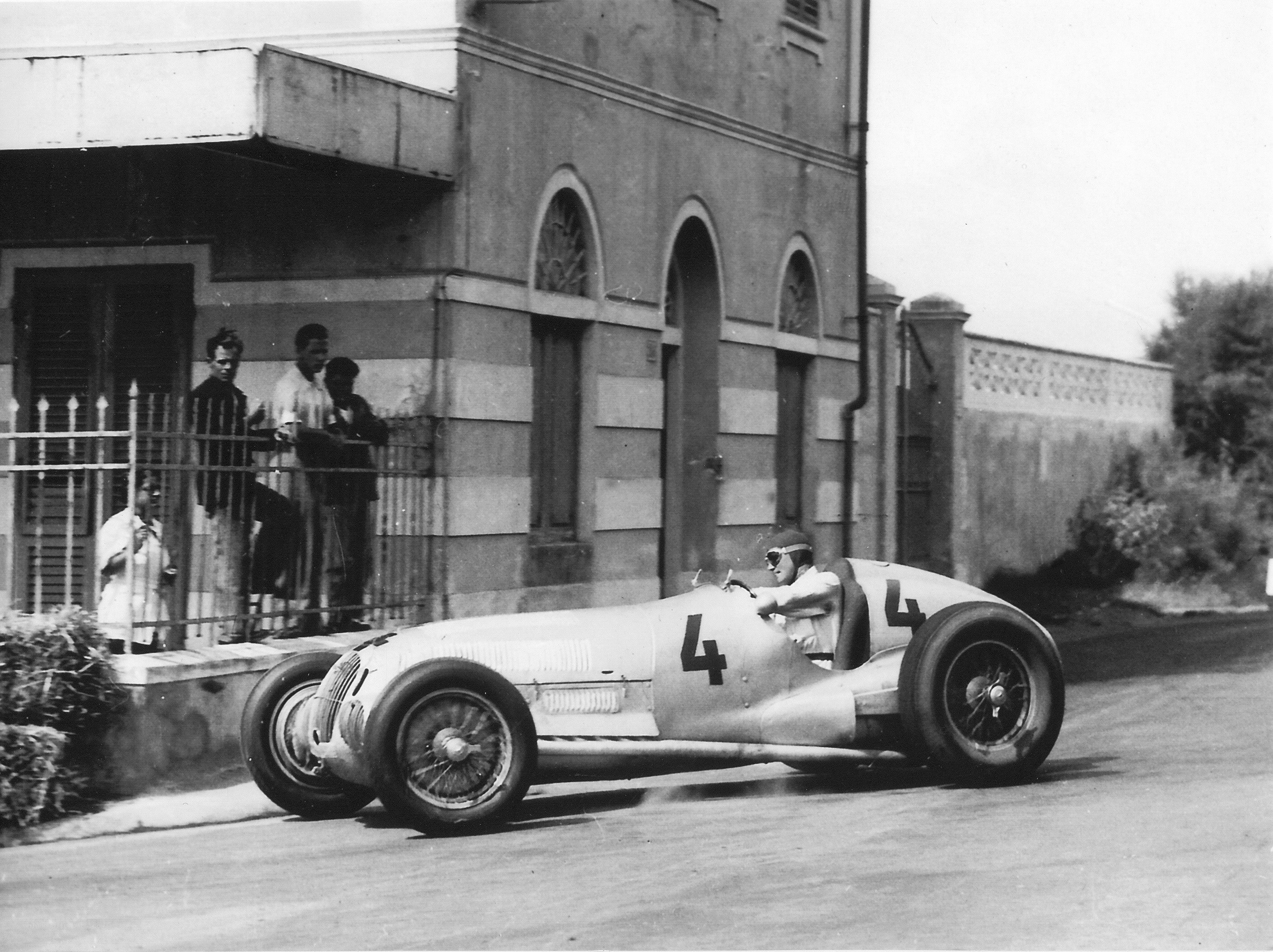 Racing car on track