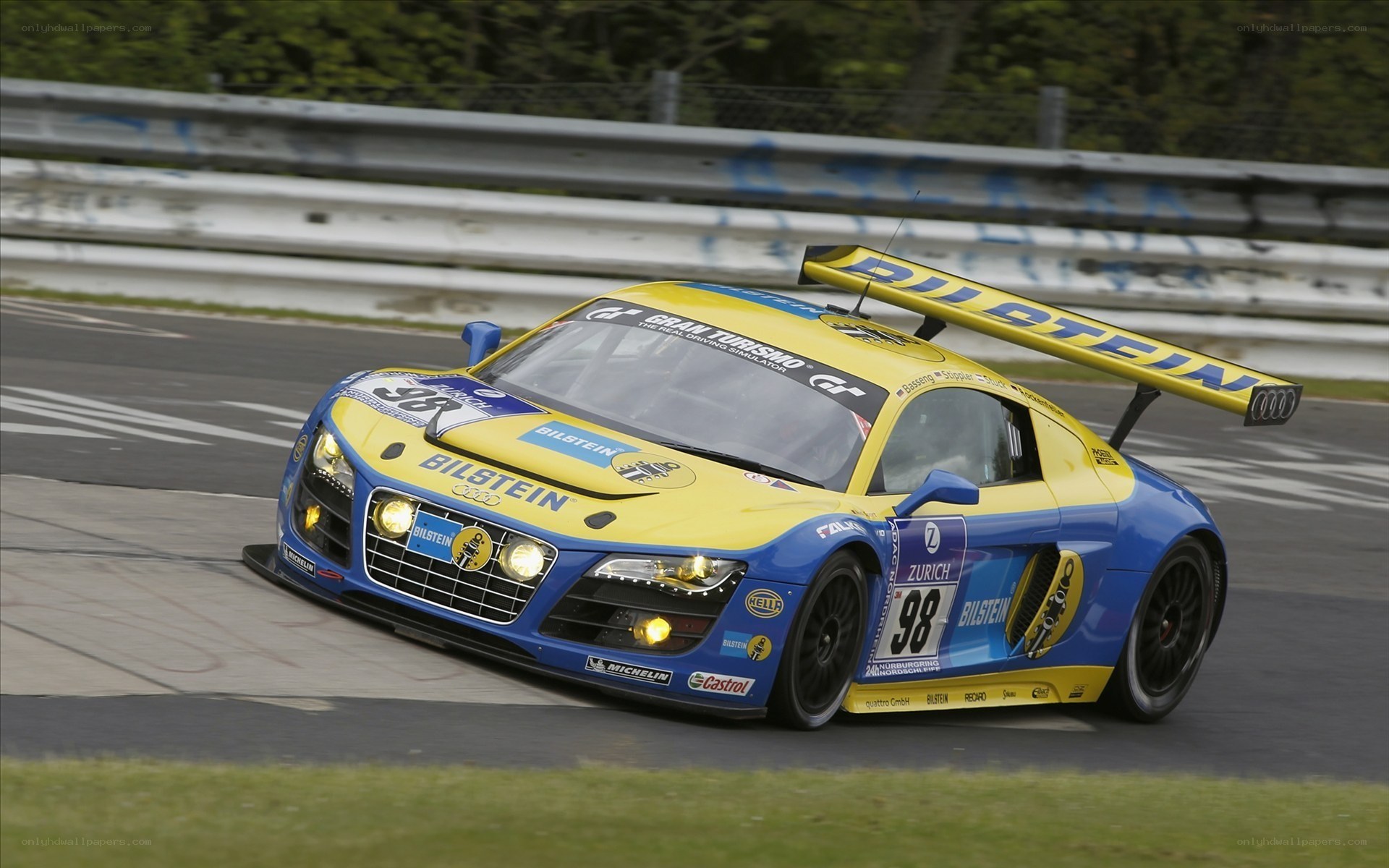 racing car on track