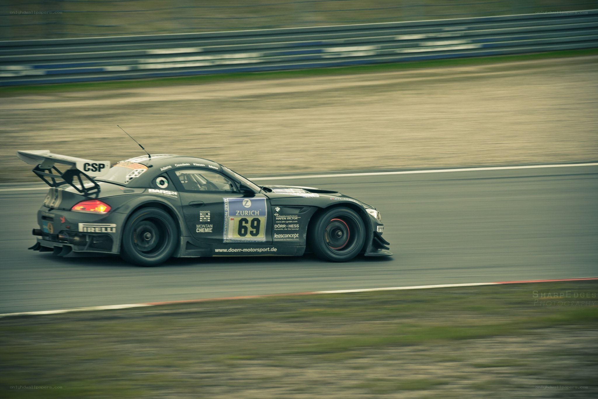 racing car on track
