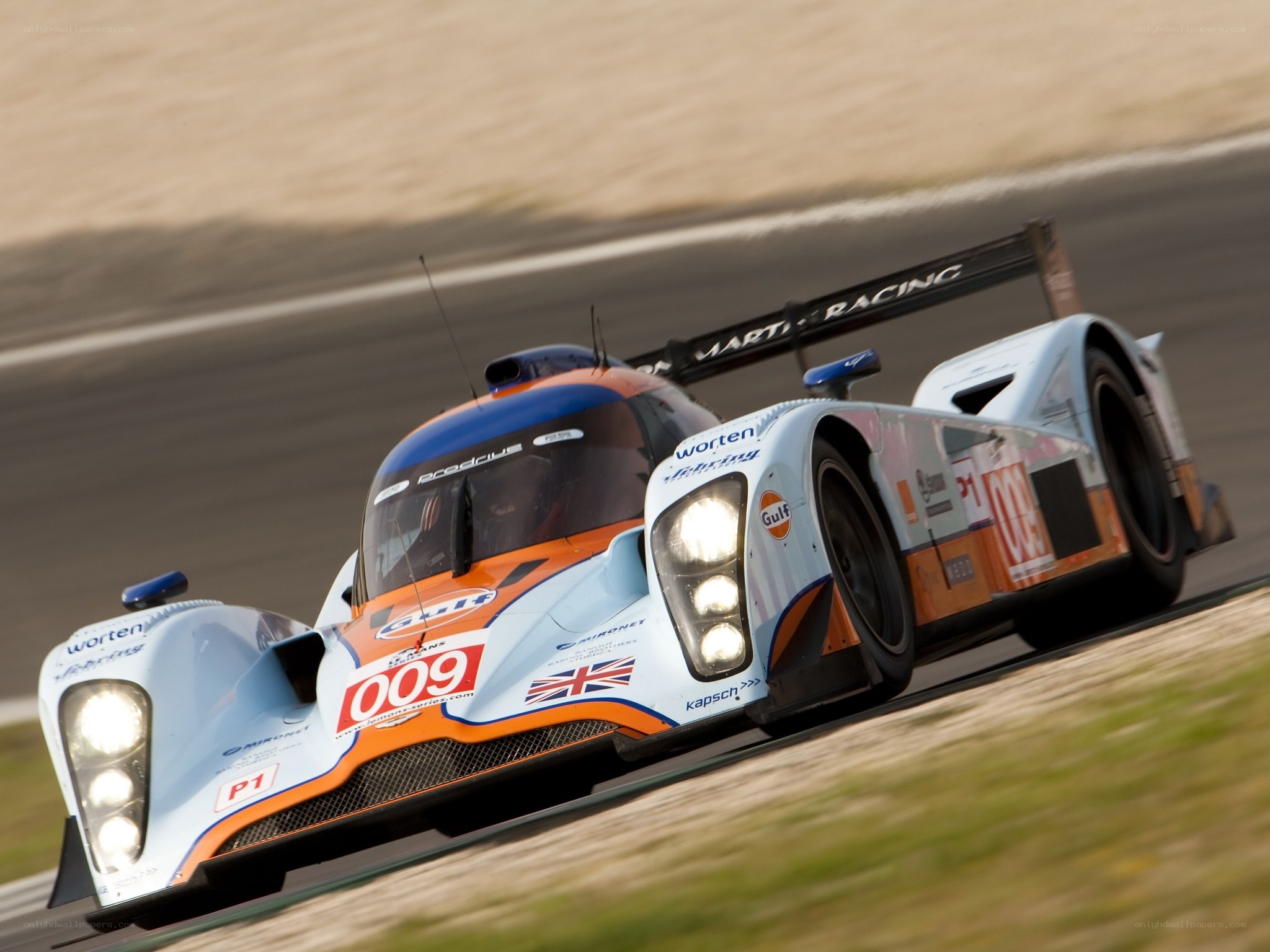 racing car on track