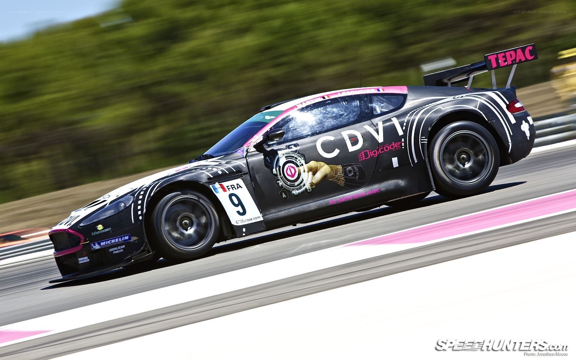 racing car on track