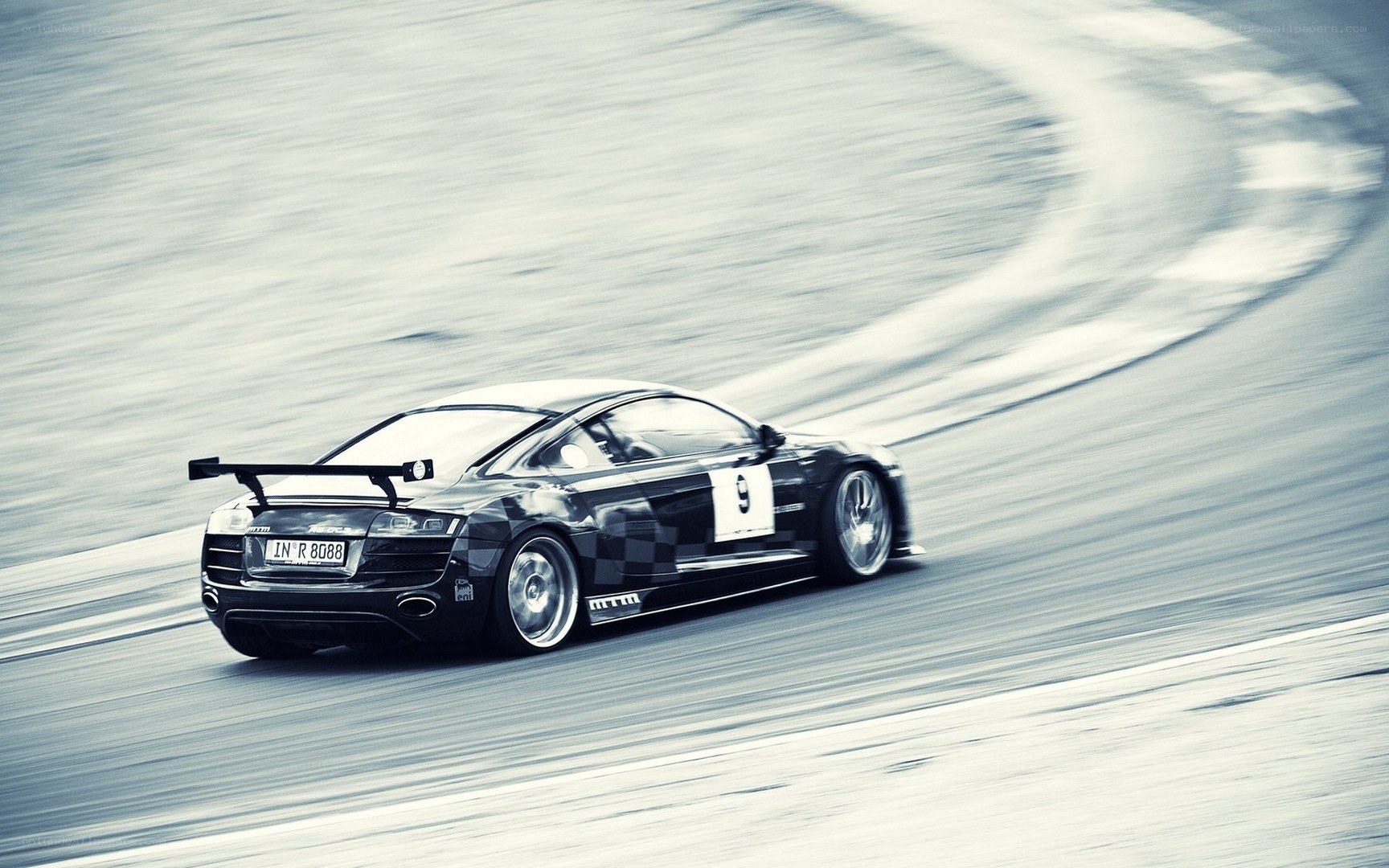 racing car on track