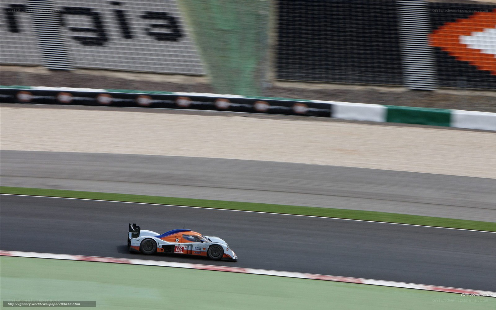racing car on track