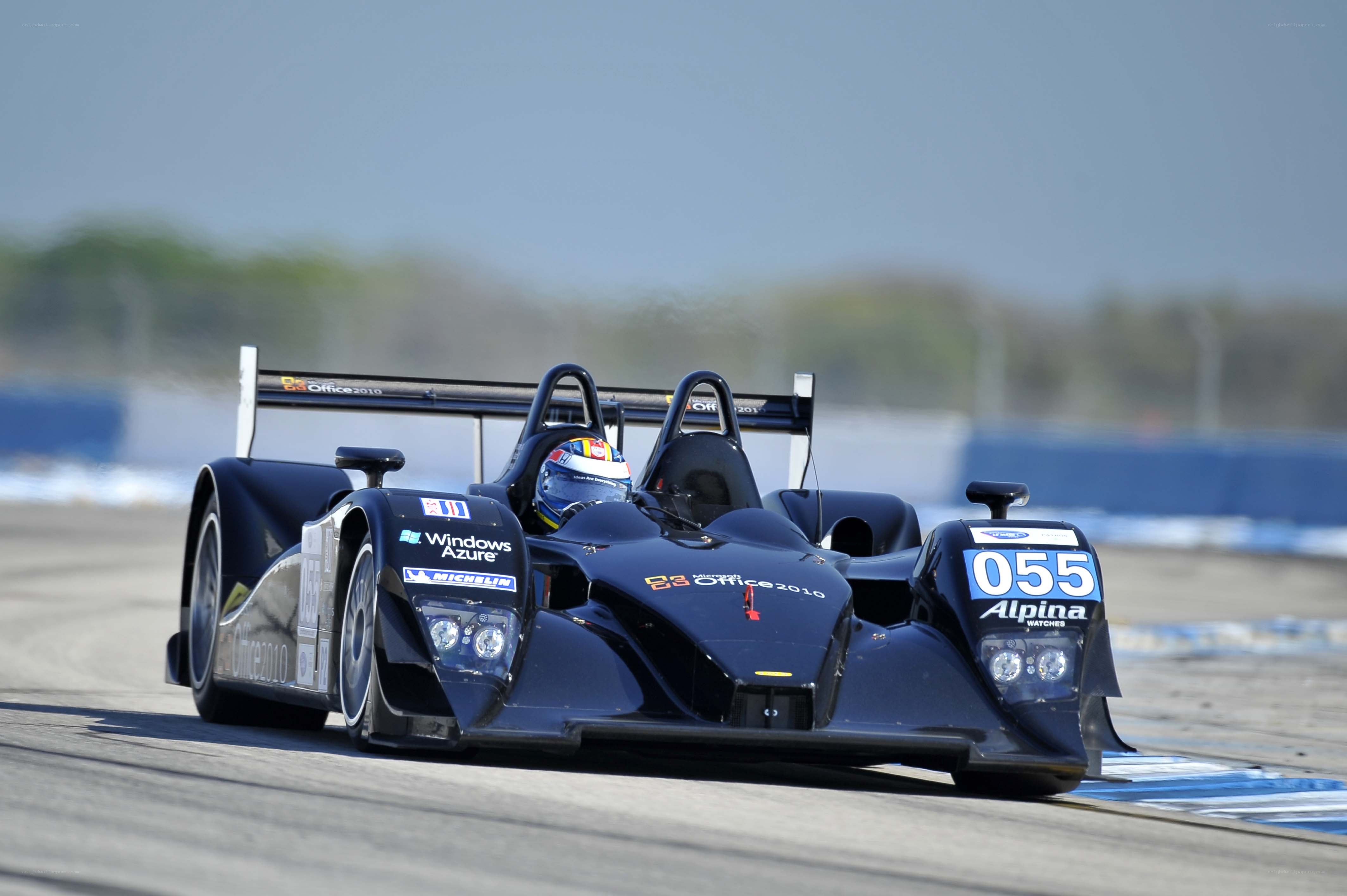 racing car on track
