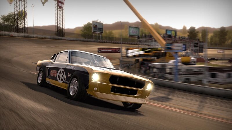 racing car on track