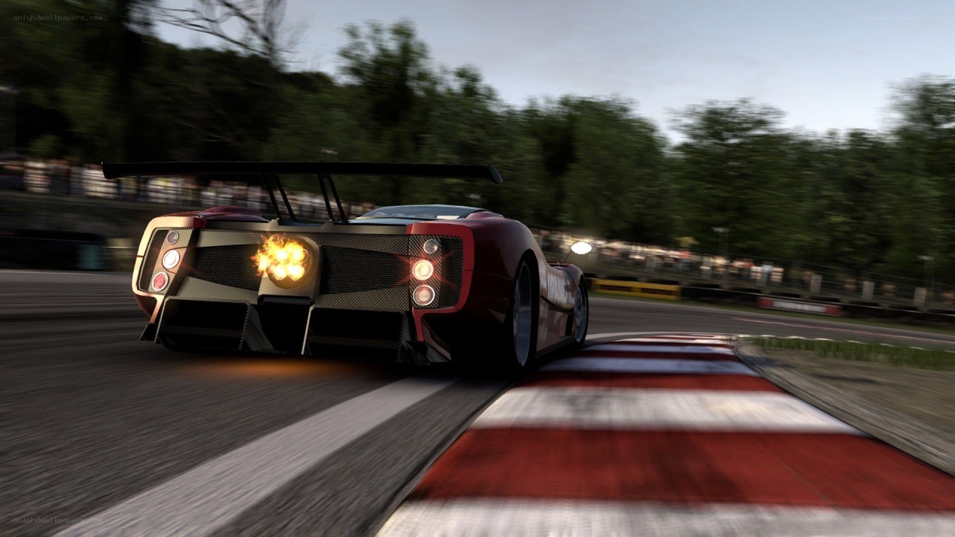 racing car on track