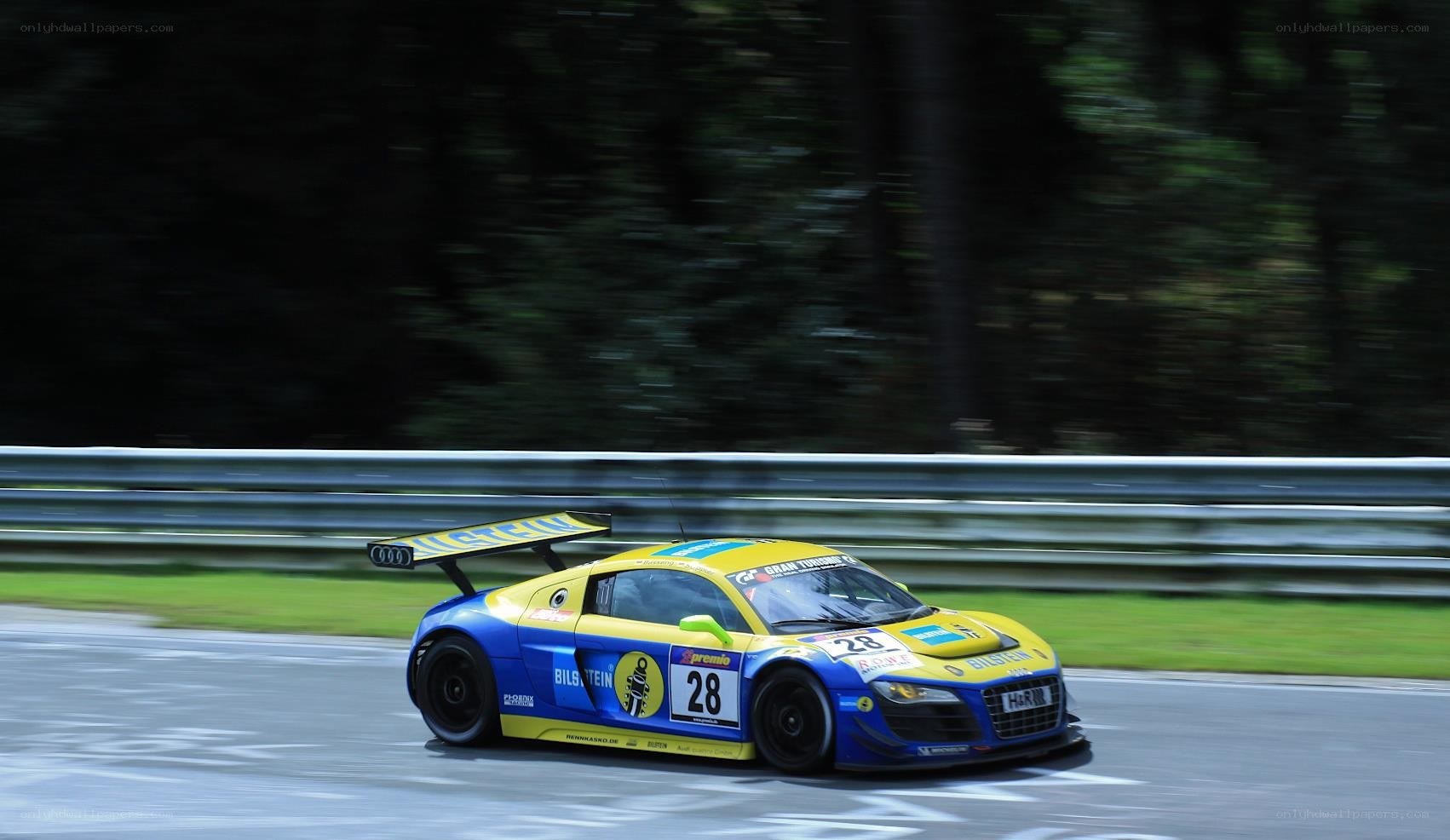racing car on track