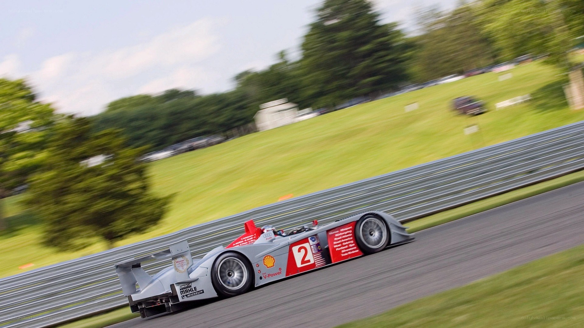racing car on track