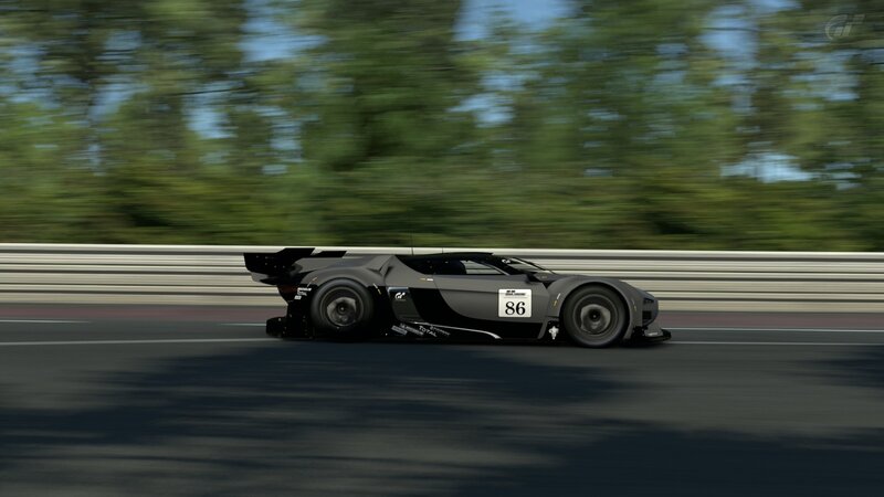 racing car on track